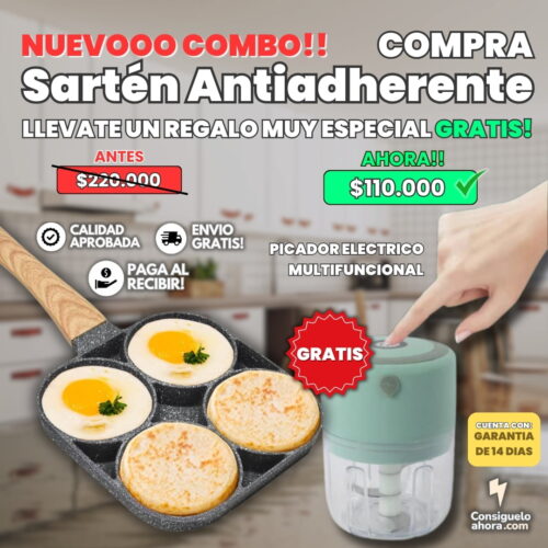 GRATIS! Sarten-antiadherente-mas-picador-electrico-increible