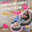 SOFA INFLABLE CON COJIN sofa inflable con cojin de oritienda.com