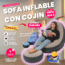 SOFA INFLABLE CON COJIN sofa inflable con cojin de oritienda.com